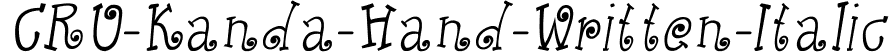 CRU-Kanda-Hand-Written-Italic