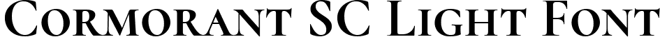 Cormorant SC Light Font