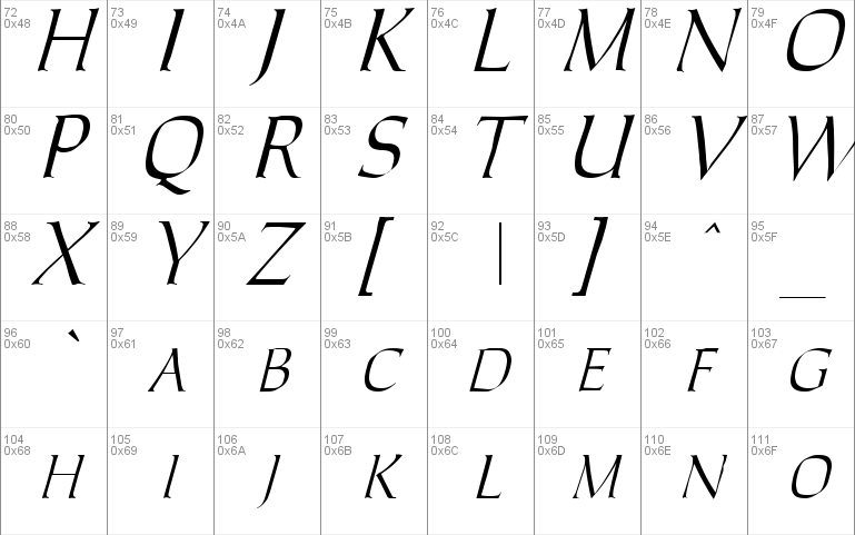 Carolus Italic Font