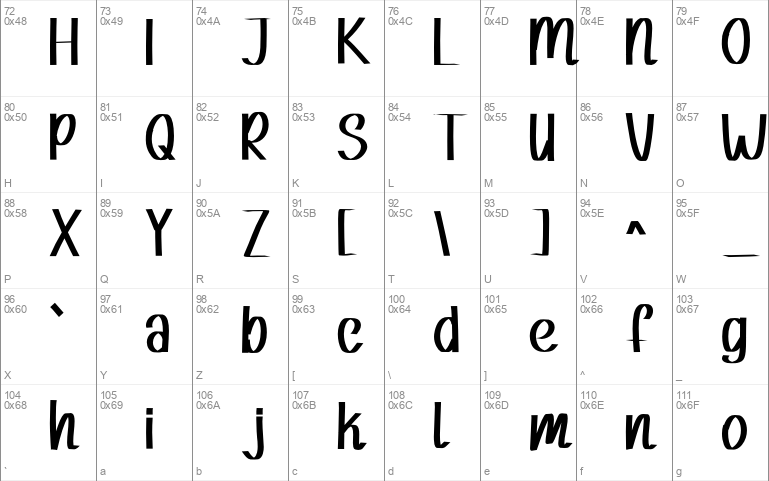 Caligraphy Windows font - free for Personal