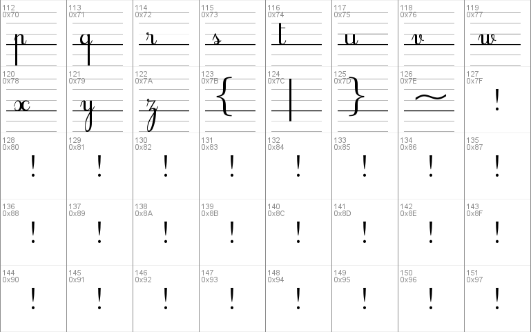 Cursif & Lignes