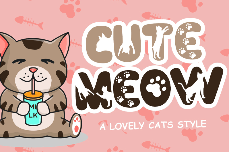 Cute Meow font - free for Personal