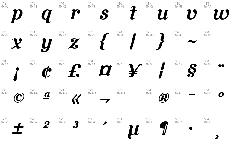 Cursive Serif