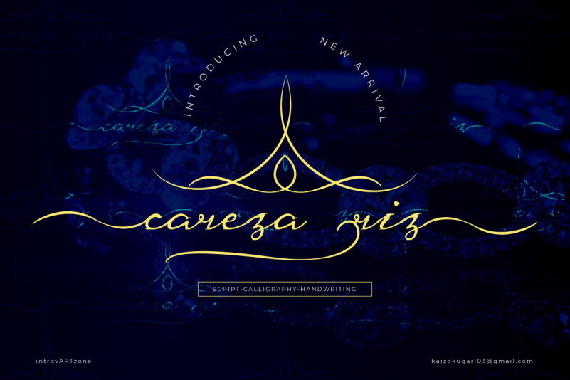 Careza Riz calligraphy