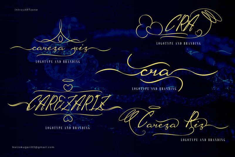 Careza Riz calligraphy