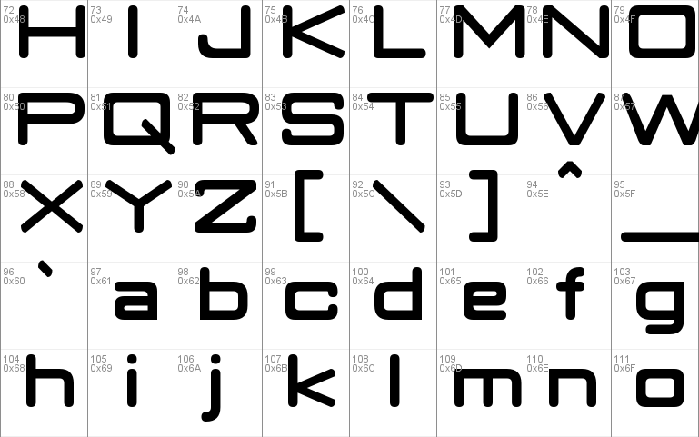 Classic Robot Windows font - free for Personal