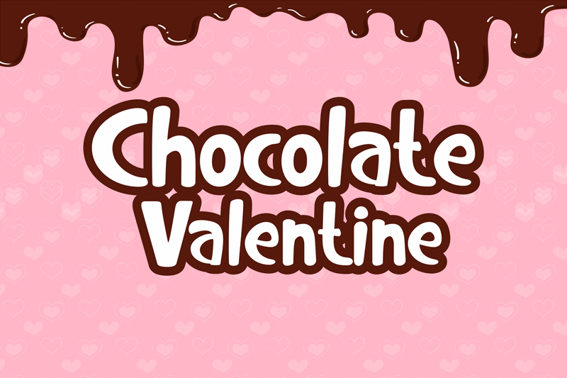 Chocolate Valentine cartoon