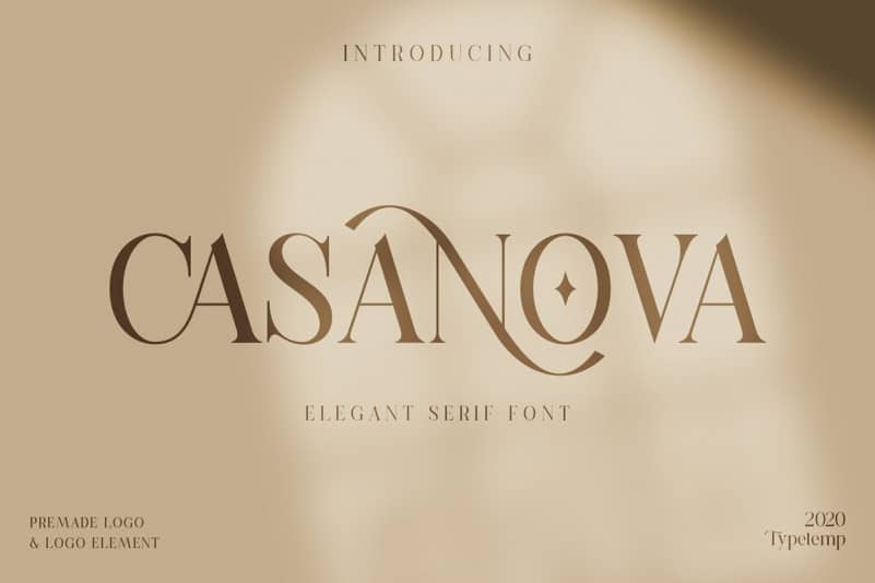 Casanova Serif Display Free