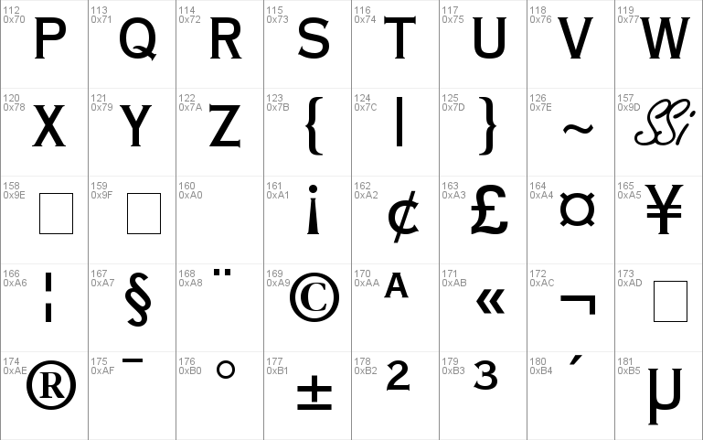 Copperplate Condensed SSi