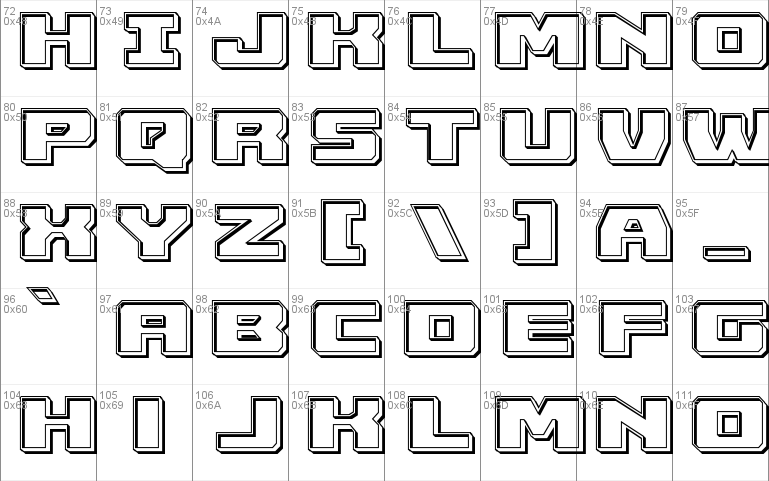 Cruiser Fortress Windows font - free for Personal