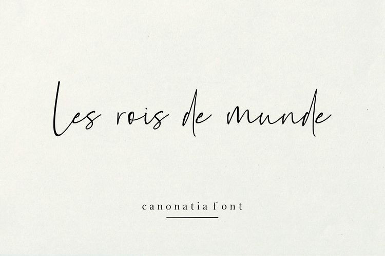 Canonatia script