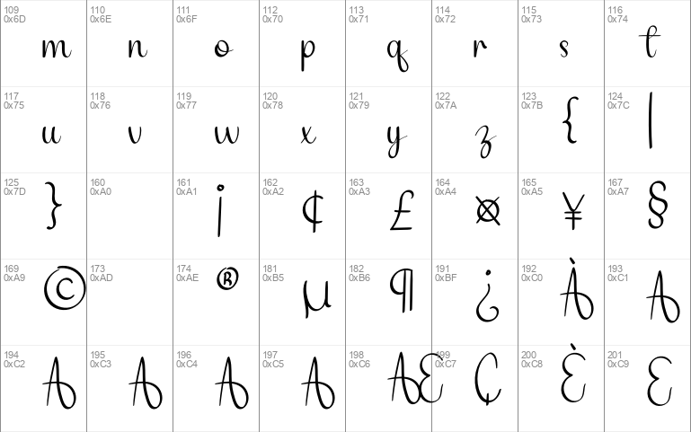 Calligraphy Windows font - free for Personal