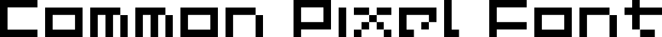 Common Pixel Font