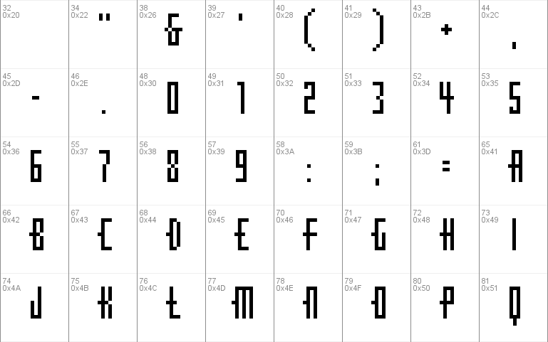 Cubebitmap 12point Font