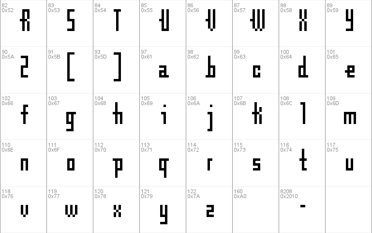 Cubebitmap 12point Font