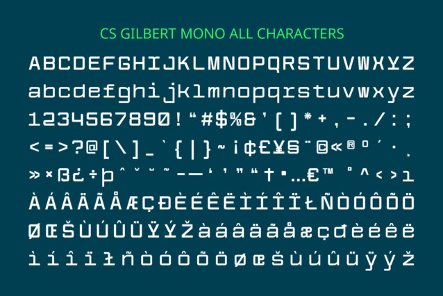 CS Gilbert Mono Demo