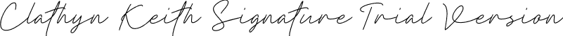 Clathyn Keith Signature-Trial Version