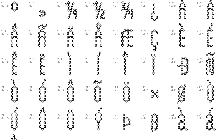 Chain Font