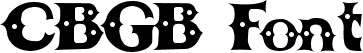 CBGB Font