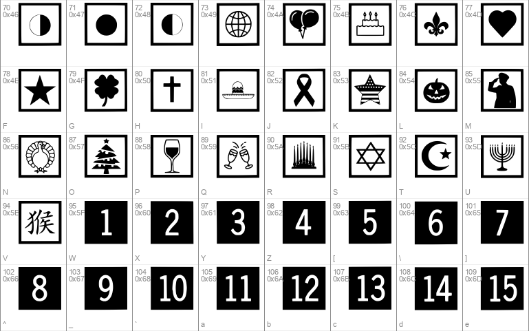 Calendar Symbol Wizard 2