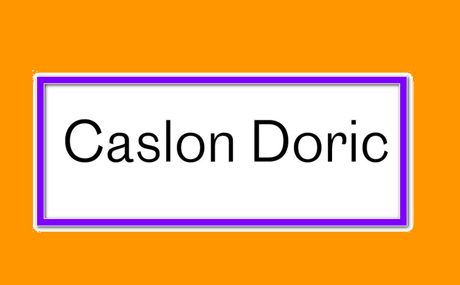 Caslon Doric Cnd Blk Trial