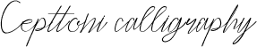 Cepttoni calligraphy