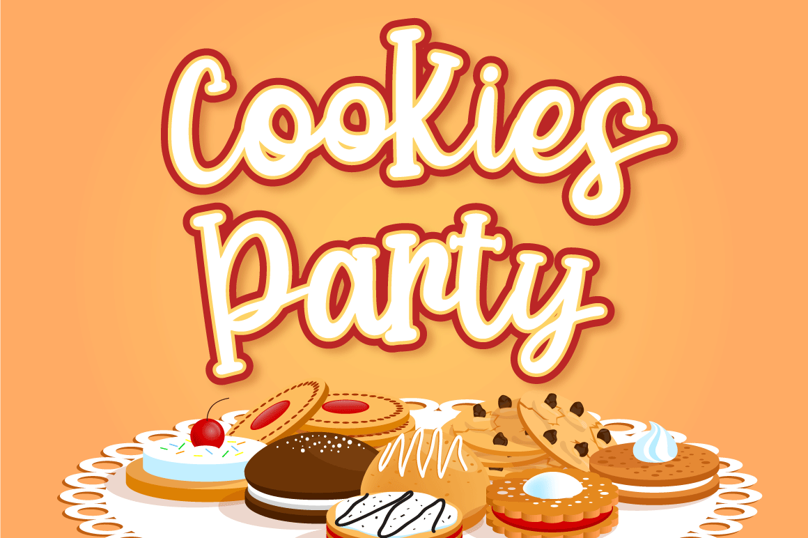 Party script. Шрифт cookie. Шрифт вечеринка. Куки пати. Home Party шрифт.