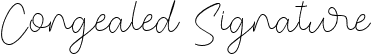 Congealed Signature