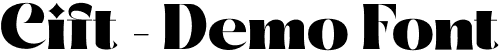 Cift - Demo Font