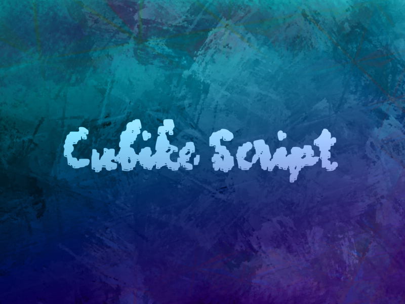 c Cubike Script