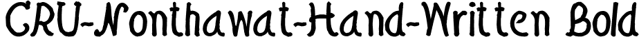 CRU-Nonthawat-Hand-Written Bold