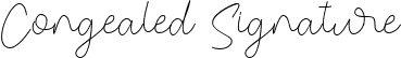 Congealed Signature