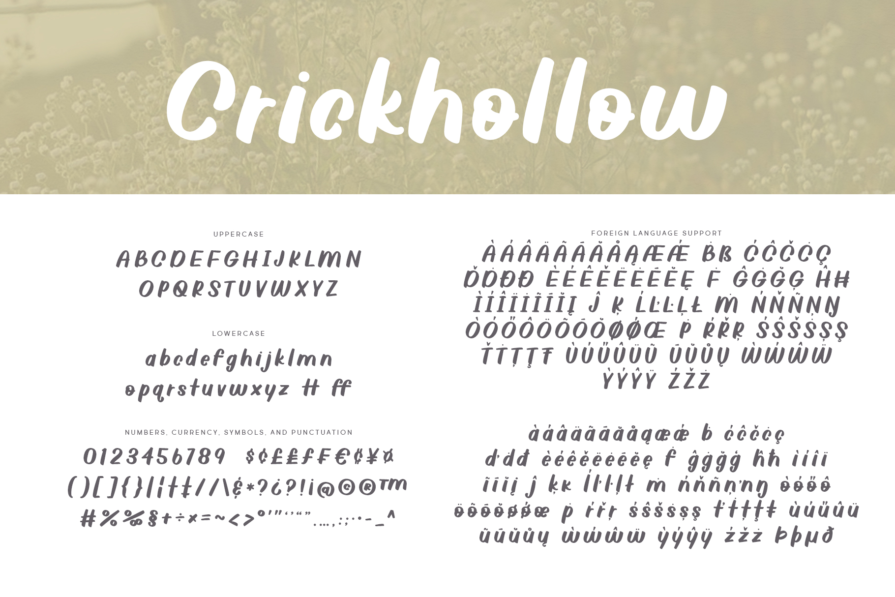 Crickhollow Demo Font Free For Personal