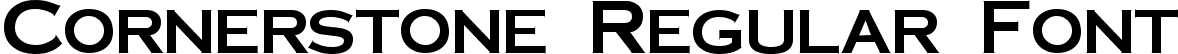 Cornerstone Regular Font