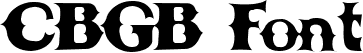 CBGB Font