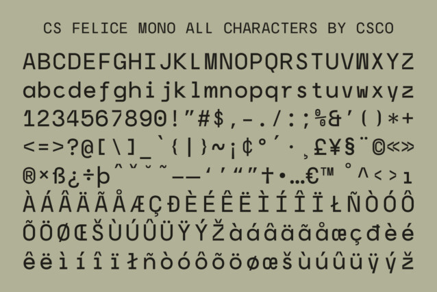 CS Felice Mono Demo