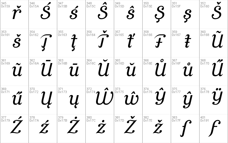 Cursive Serif