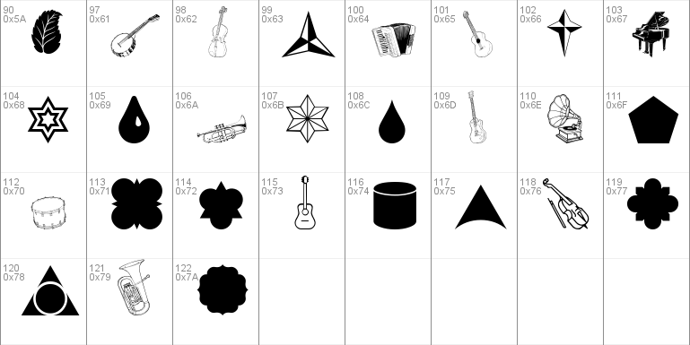 Cornucopia of Dingbats Nine