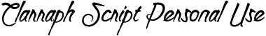 Clarraph Script Personal Use