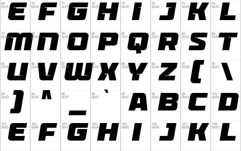 Cross Boxed Windows font - free for Personal