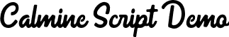 Calmine Script Demo