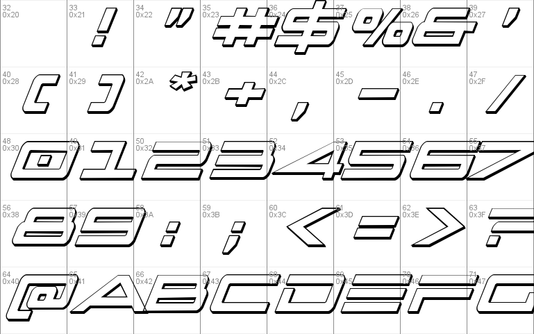 Capella 3D Condensed Italic