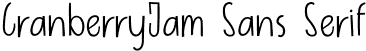 CranberryJam Sans Serif
