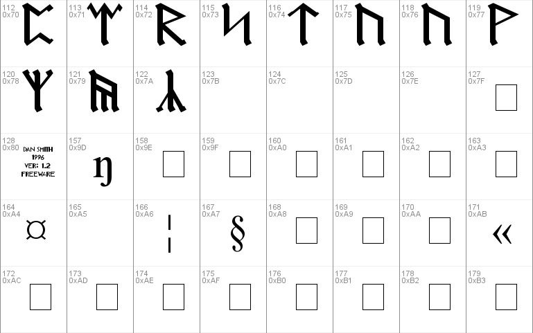 Dwarf Runes Font Free For Personal