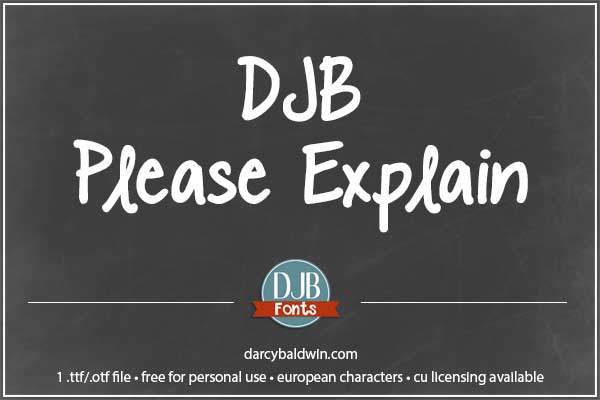 DJB Please Explain