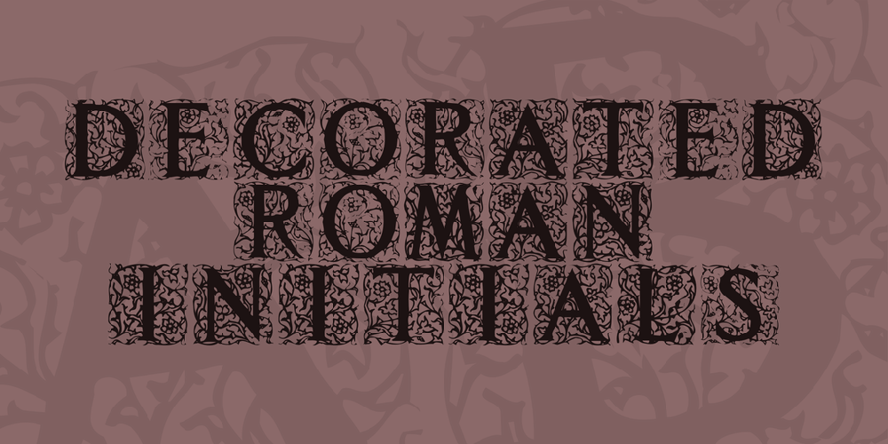 Decorated Roman Initials