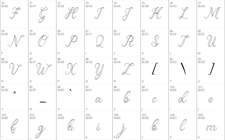 Dominica Calligraphy Outline