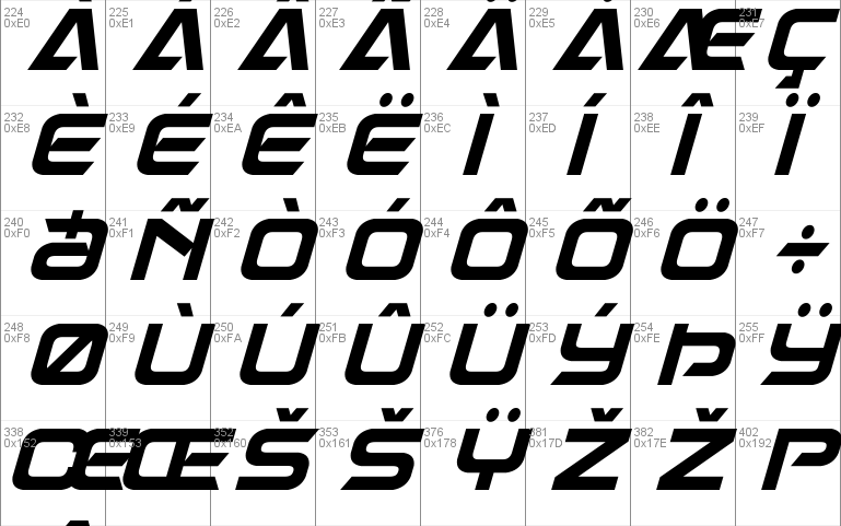 Dameron Condensed Italic