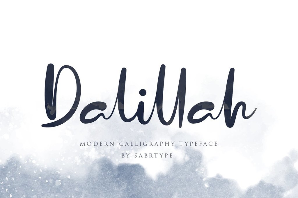Dalillah curly script
