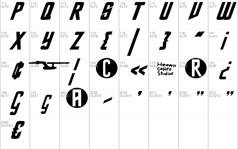 DIN Trek Kursywa Font